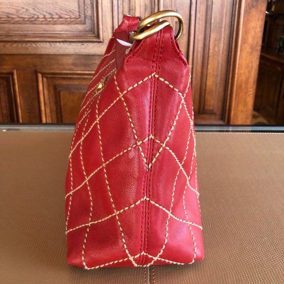 Chanel Red Wild Stitch Satchel - Picture 3 of 14